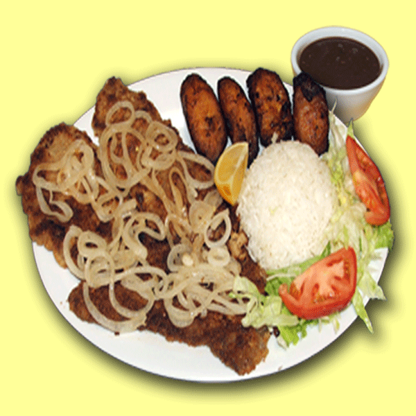 08 Breaded Steak DINNER Heber's Cuban Cafe